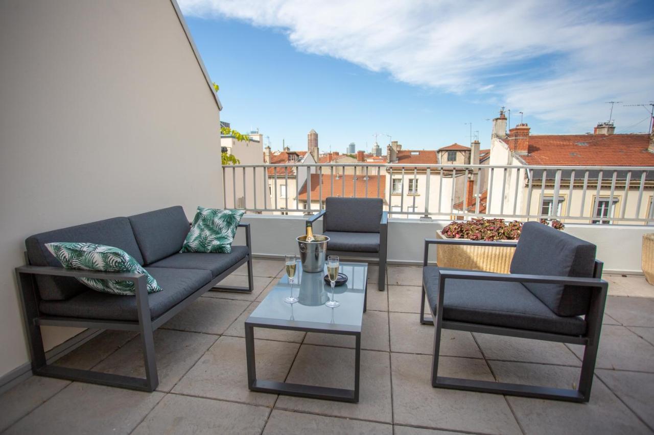 Lyon Premium - 7E Ciel Rooftop Panoramique Exteriör bild
